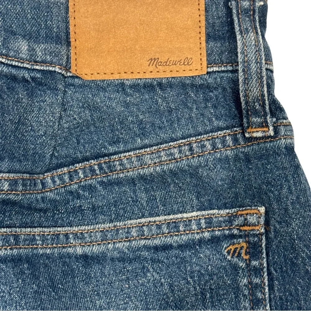Madewell Perfect Vintage Jean Sz 28 High Rise Taper Dark Wash Altered Waist - Picture 5 of 10